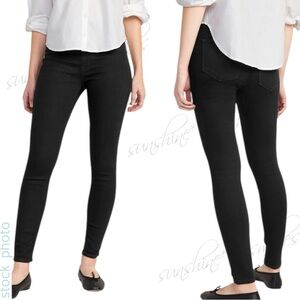 OLD NAVY Mid-Rise Wow Super-Skinny
Jeggings for Women size 2 ~ BLACK JACK